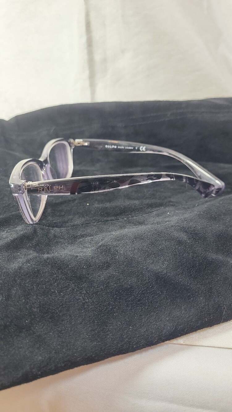 Ralph Lauren RA7072 Women's Transparent Purple Cat Eye Eyeglasses